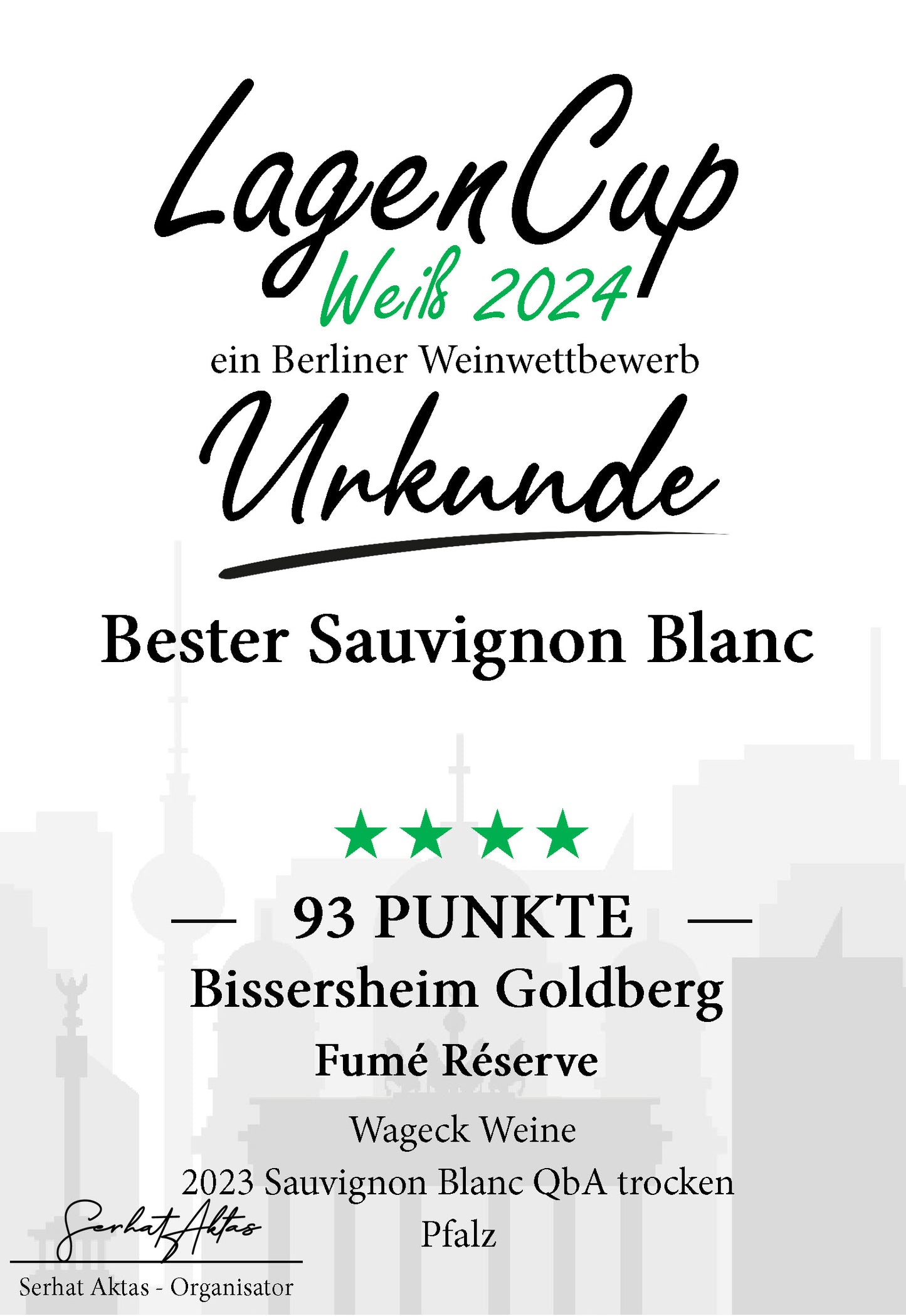 Sauvignon blanc Fumé RÉSERVE