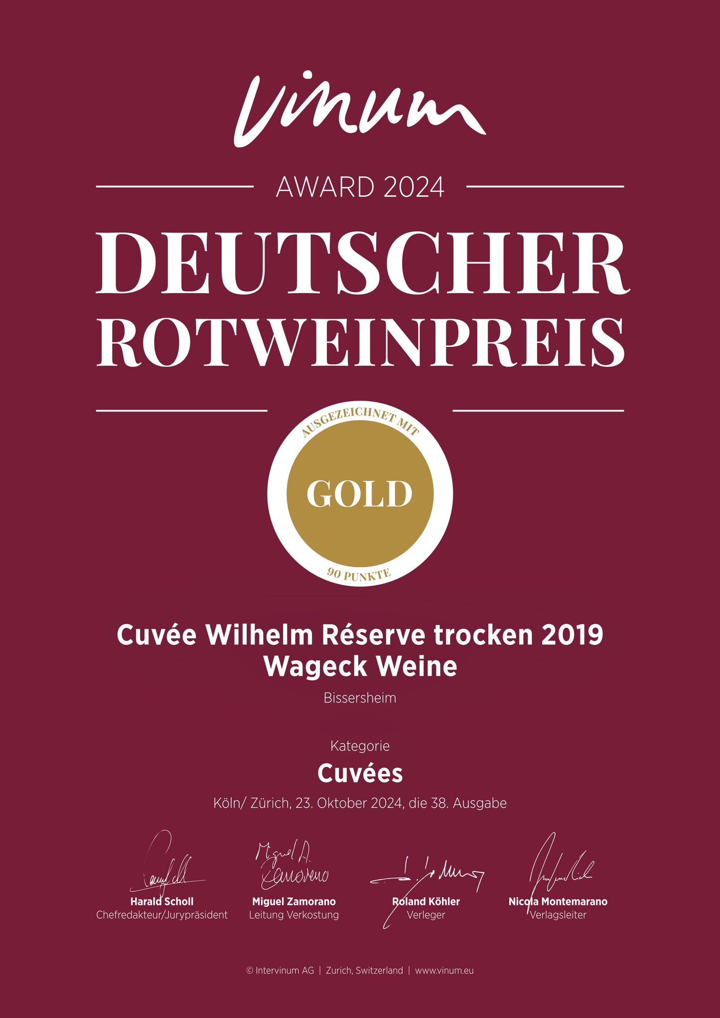 Cuvée Wilhelm RÉSERVE