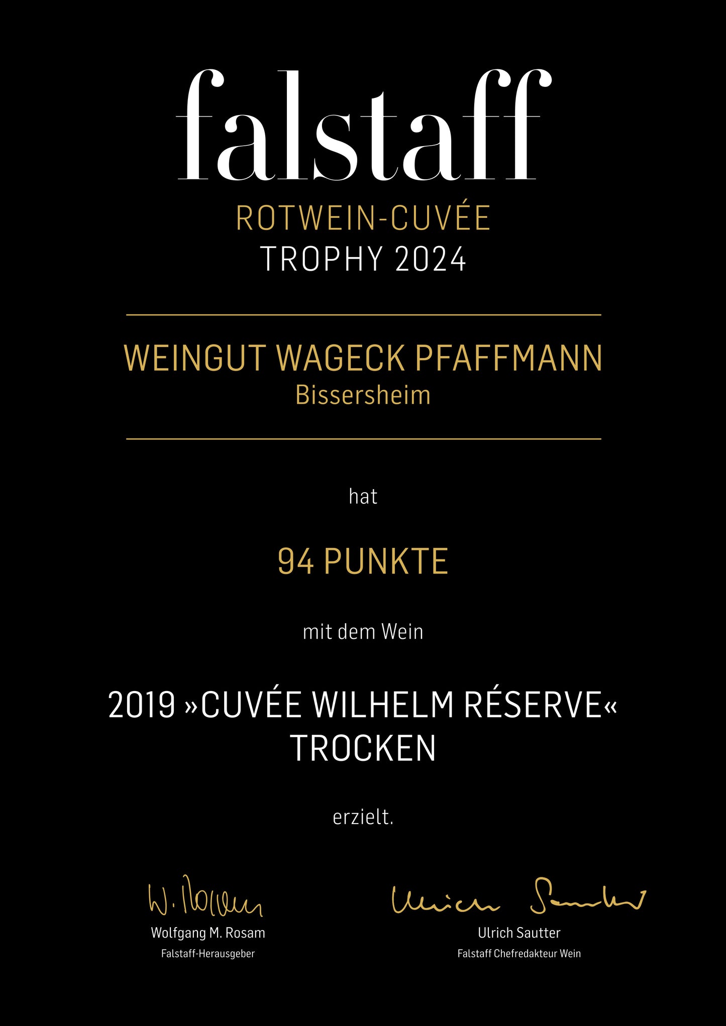 Cuvée Wilhelm RÉSERVE