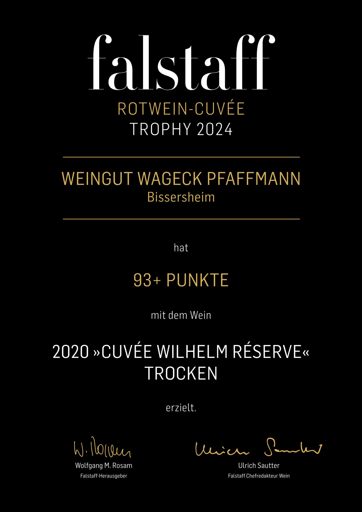 Cuvée Wilhelm RÉSERVE