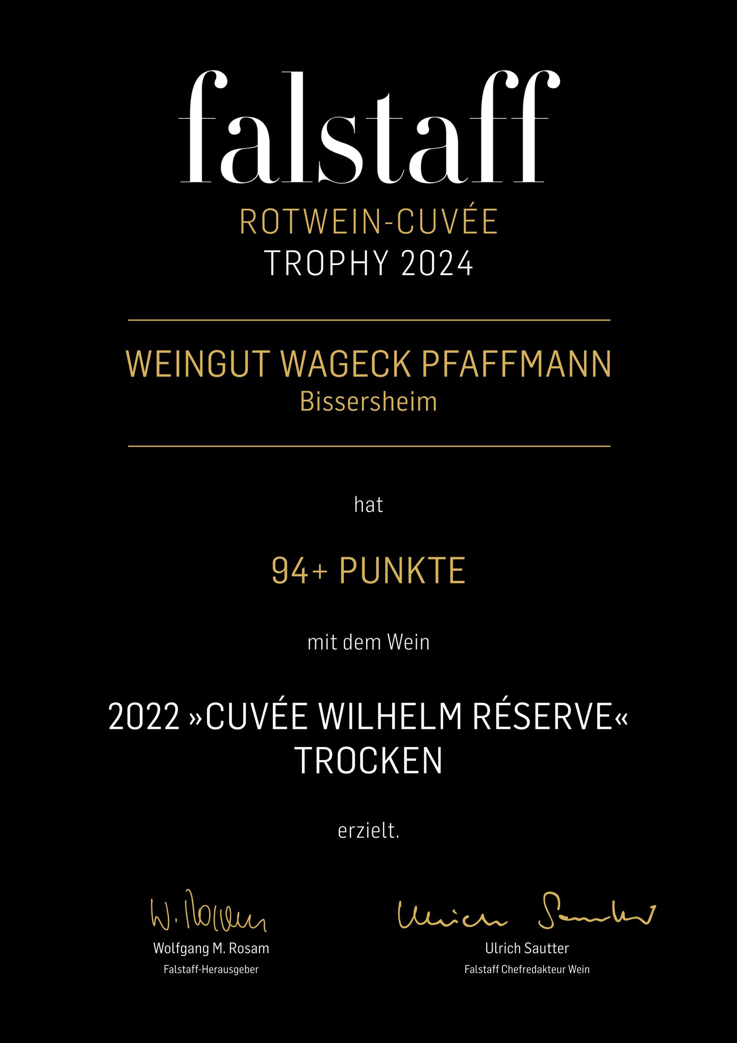 Cuvée Wilhelm RÉSERVE