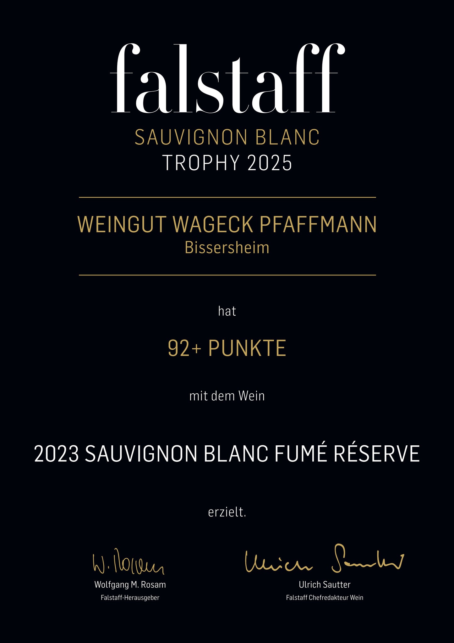 Sauvignon blanc Fumé RÉSERVE
