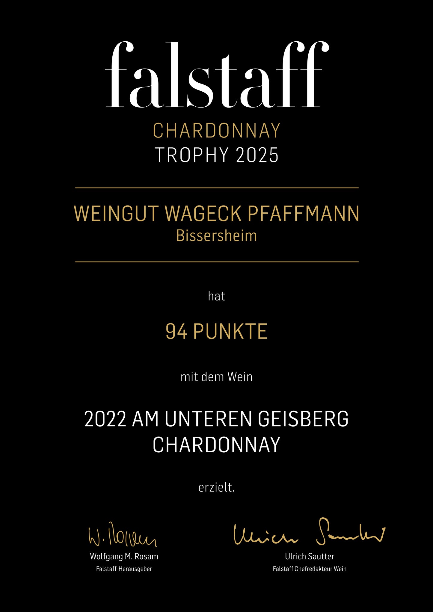 Chardonnay AM UNTEREN GEISBERG