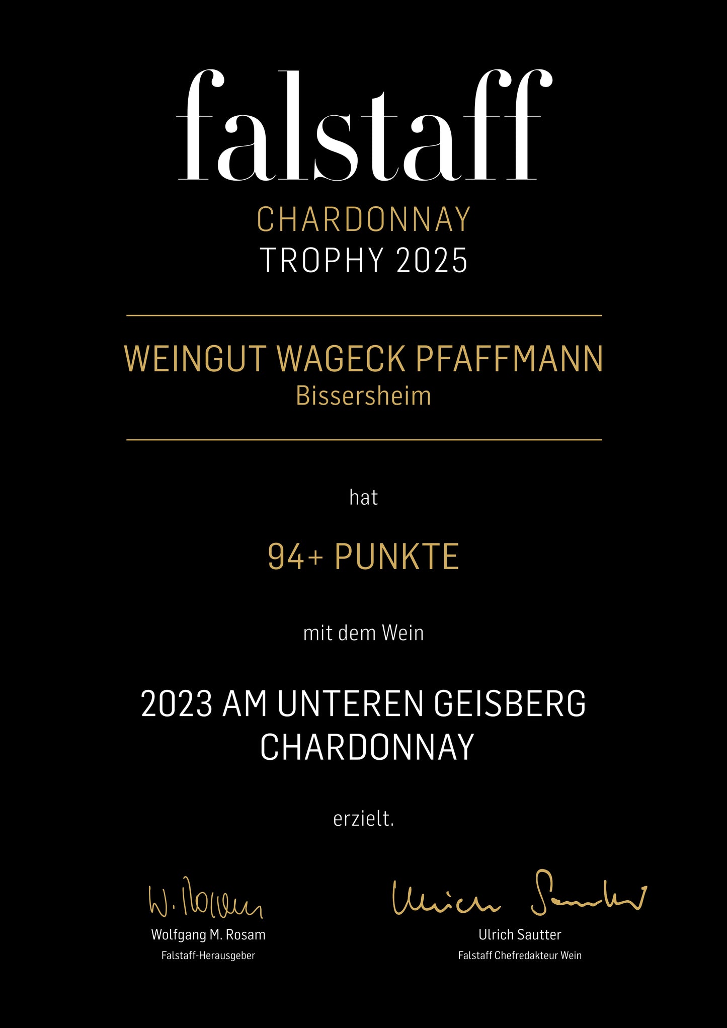 Chardonnay AM UNTEREN GEISBERG