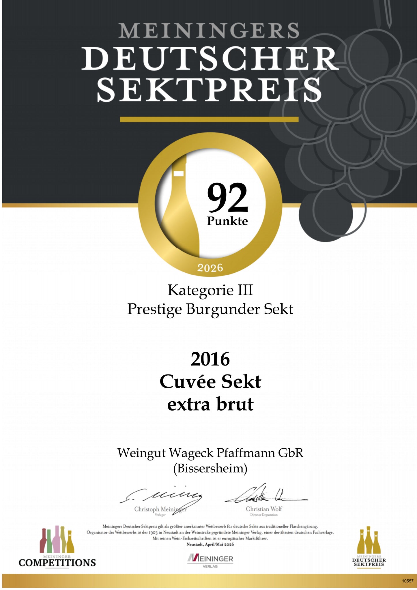 Cuvée Sekt extra brut